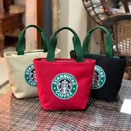 Tote Canvas Bag Handbag Lunch Cup Small Square Shopping
