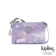 【KIPLING】淡雅雲彩渲染三夾層配件包-CREATIVITY XB