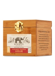 FORTNUM & MASON BUKHIAL SECOND FLUSH GOLDEN TIPPED ASSAM WOODEN CADDY