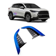 Car ABS Front Fog Lamp Cover Trim Bumper Decoration Tirm for Toyota Corolla Cross 2020 2021