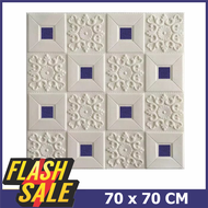 NAP - Wallpaper Dinding Foam 3D Batik foam Size 70 X 70 CM