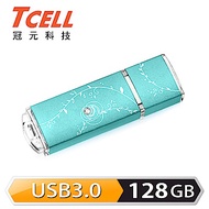 TCELL 冠元-USB3.0 128GB 絢麗粉彩隨身碟-Tiffany藍