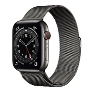 Apple Watch Series 6 (GPS+行動網路) 44 公釐不鏽鋼錶殼搭配米蘭式錶環