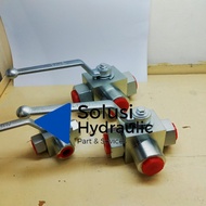 Hydraulic Ball Valve Three Wayy Hydraulic 38 12 Nucleo DU-03 Hydraulic