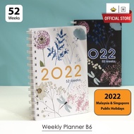 2022 Handwriting PWD-B6/PDP-B6 (52 Weeks / 365 days) Planner Notebook Journal (Wire O) B6