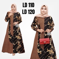 model baju batik terbaru 2020 model gamis batik kombinasi brokat terbaru 2020 gamis batik modern 2020