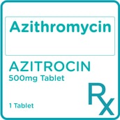 AZITROCIN Azithromycin 500mg 1 Film-coated Tablet [PRESCRIPTION REQUIRED]