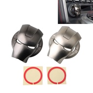 HYS for Automobile universal one-key start button protective cover personalized iron man button decorative cover ignition switch decorative ring