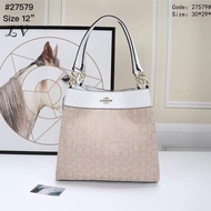 กระเป๋าคล้องมือ/คล้องแขนcoach ขนาด12" งานผ้า