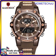 KADEMAN Warterproof Watch Sports Silicone Mens Watches Top Brand Luxury Clock Male Business Quartz Watch Men Relogio