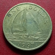 koin Bermuda 1 Dollar - Elizabeth II (3rd portrait) 1988-1997