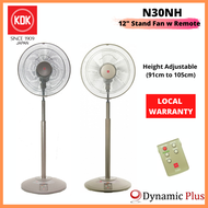 KDK N30NH 12" Stand Fan with Remote