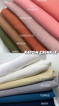 (5METER) KAIN RAYON CRINKLE PREMIUM