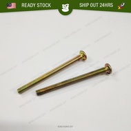 [2 PC] JCBC Screw Furniture Wood Fixing Connector Hex Fastener Bolt Table Chair Cabinet