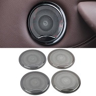 For BMW X1 F48 2016-2021 Stainless Car Door Panel Loudspeaker Pad Round Speaker Cover Trim Frame Sticker Moulding Accessories