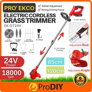 Malaysia Ready Stock PRO' EKCO EK-GT24V 24V Electric Grass Trimmer Grass Cutter Cordless Pruning Garden Tools Mesin Potong Rumput