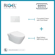 RIGEL Gallant Wall Hung Toilet Bowl complete with concealed cistern R-WH9032BP [Bulky]