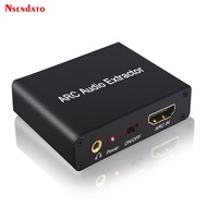 ⊙Hdmi Arc Audio Extractor Dac Arc L/r Coaxial Spdif Jack Extractor Return Channel Converter For Fibe