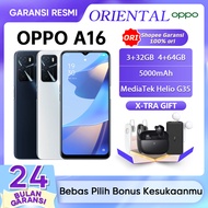 OPPO A16 RAM 4GB ROM 64GB Baterai 5000mAh 6.52 inch Prosesor Helio G35 100% Original Garansi Resmi Mendukung Pementasan Cuci Gudang oppo a96 oppo a16 terbaru 2021 Oppo a 16 hp 2 jutaan terbaik 2022 ram 8 oppo oppo a16 ram 3 Oppo a16 ram4 64 oppo a16e ram3