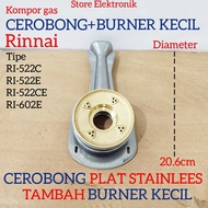Burner kompor rinnai / kuningan kompor gas rinnai type 522c 522e 602e / kompor rinai / kompor gas rinai / cerobong rinnai / rinnai ri 522