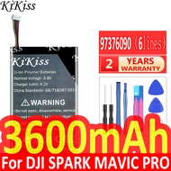 3600มิลลิแอมป์ชั่วโมง KiKiss แบตเตอรี่ที่มีประสิทธิภาพ SPARK สำหรับ DJI SPARK, MAVIC โปร,MAVIC อากาศควบคุมระยะไกลสะสม6-Wire เสียบ