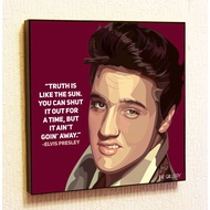Elvis Presley Rock Music Singer Motivational Quotes Wall Decals Pop Art Gifts Portrait Framed Famous Paintings on Acrylic Canvas Poster Prints Artwork Geek