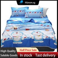 Doraemon super single comforter set bed sheet Queen comforter single bedsheet with fitted comforter bedsheet pillow cases 4 in 1