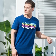 【NAUTICA】立體LOGO短袖T恤(藍色)