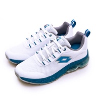 【男】LOTTO 專業避震氣墊慢跑鞋 AERO POWER II系列 白藍 3026