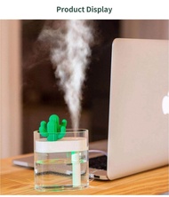 【ความชื้น】【เครื่องฟอกอากาศ】 Xiaomi Mijia 160 มล.CLEAR Cactus เครื่องทำความชื้นในอากาศ 160 มล.แสงสี USB เครื่องฟอกอากาศ Anion Maker หมอกอากาศความชื้น