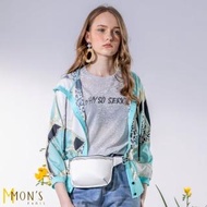 【MON’S】金屬風名品連帽外套