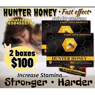 READY STOCK 2 BOXES PRICE $100 genuine hunter honey enhancement ubat kuat 壮阳速效