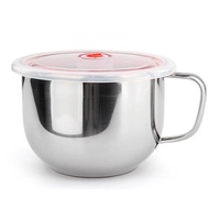 【PUSH!餐具用品】防燙防摔升級加厚304不鏽鋼碗泡麵碗飯碗湯碗帶日期指針蓋(E87)