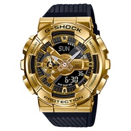 【CASIO 卡西歐】G-SHOCK金屬零件金色IP錶殼堆疊出層次錶-金色(GM-110G-1A9)