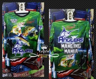 Jersey Mancing Mania Anglers / Kaos Mancing Lengan Panjang