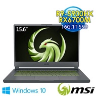 msi微星 Delta 15 A5EFK-012TW 15.6吋 電競筆電 (R9-5900HX/16G/1T SSD/RX6700M-10G/Win10)