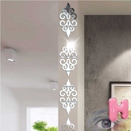Sticker Wallpaper Elegant Wall Decoration Mosaic Acrylic Mirror 10 Pcs