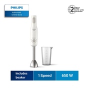 Philips ProMix 650W Hand Blender in 1 speed setting with beaker HR2534