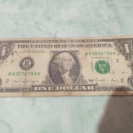 uang kuno 1 dollar USA th 1988