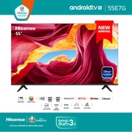 พร้อมส่ง!! [NEW] Hisense TV แอนดรอยด์  55E7G  4K UHD Android TV/ระบบ / Dollby Atmos / Chomes cast Buit - in ประกัน 3 ปี
