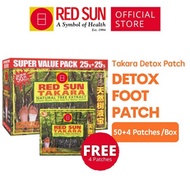 RED SUN Takara Foot Detox Patch | Extract Toxin and Pain Relief for Better Health | 50 Patches