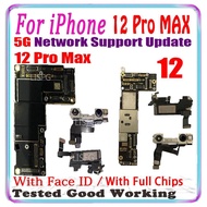 เมนบอร์ด Iphone 12 Pro Max,ของแท้100% ปลดล็อคด้วยใบหน้า512GB 256GB 128GB สำหรับ Iphone 12 Pro