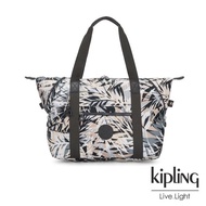 【KIPLING】夏日棕櫚印花手提側背包-ART M