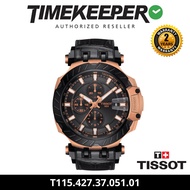 TISSOT T-RACE AUTOMATIC CHRONOGRAPH Rose Gold Men's Watch - T115.427.37.051.01 [TIMEKEEPER]