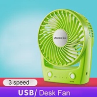 USB Handheld Portable Fan Mini Desktop Fan Portable Fan for Home Office Car Outdoor Travel Green 3 Speeds