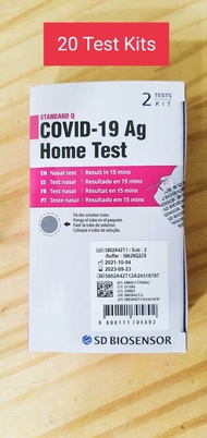 SD BIOSENSER Standard Q covid test kit, covid 19 test kit, Antigen Rapid Test Kits, ART kit, self test kit 20pcs
