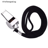 【AYellowgod】 Metal Whistle Referee Sport Training Football Basketball Cheer Survival Whistle .