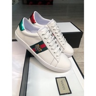 KK24 รองเท้าหนังผู้ชาย รองเท้าหนังแท้รองเท้า gucci ace tiger รุ่นใหม่ล่าสุดรองเท้าหนังสีน้ำตาล รองเท้าหนังแกะ