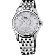 【ORIS 豪利時】Artelier 藝術家大分針機械錶-銀/40.5mm(0174976674051-0782177)