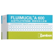 FLUIMUCIL A600mg Effervescent 10's
